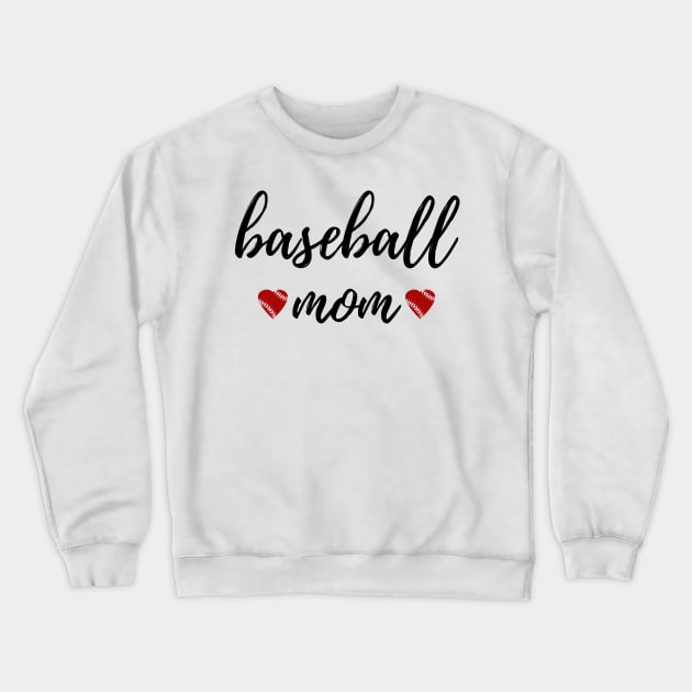 Baseball Mom Crewneck Sweatshirt by sarsia